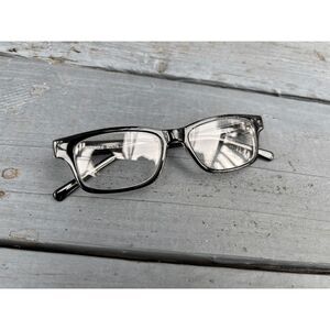 Randolph Eagle Black And Clear Rectangle Eyeglasses 50-19-145 Frames Only